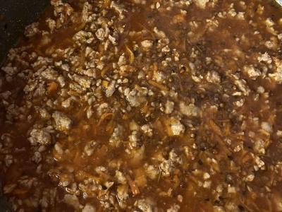 Grikių košė su kiaulienos faršu ir daržovėmis Žingsnis 4