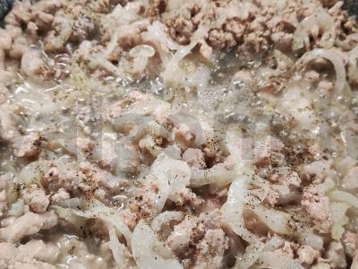 Troškinta daržovių mišrainė su faršu Žingsnis 4