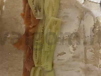 Ritiniai su sūdyta žuvimi Žingsnis 5