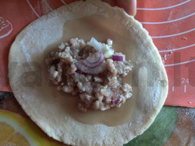 Mėsos pyragėliai „Valtornai“ Žingsnis 11