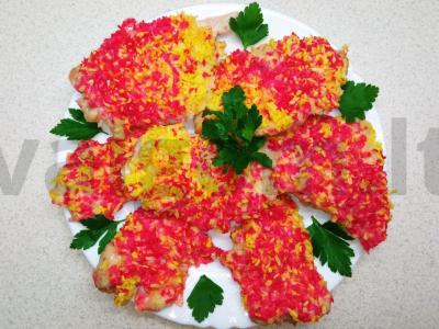 Dietinė vištienos filė kokosiniuose džiūvėsėliuose pagrindine nuotrauka