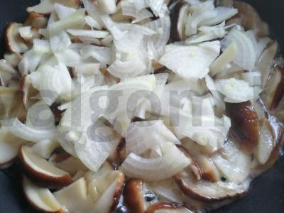 Grikių košė su baltosiomis grybais Žingsnis 4