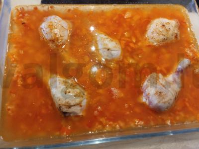 Ryžiai su vištiena ir daržovėmis Žingsnis 7