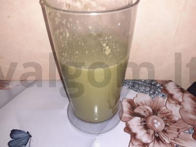 Smuzi su kriauše, bananais ir matcha Žingsnis 3