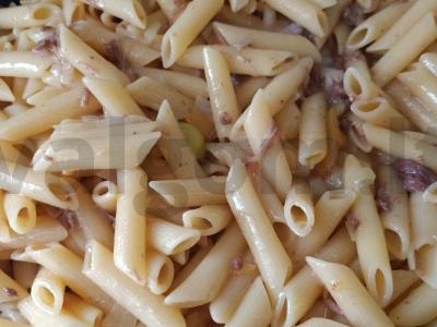 Makaronai su troškiniu ir daržovėmis Žingsnis 3