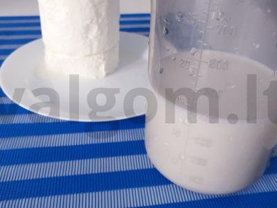 Pieno kokteilis Žingsnis 1