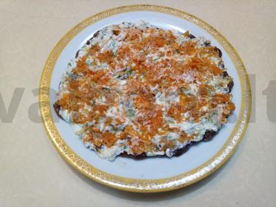 Maistingas kepenėlių tortas su morkomis ir žolelėmis Žingsnis 3