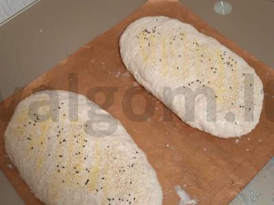 Duona be formavimo iš trijų rūšių miltų Žingsnis 3