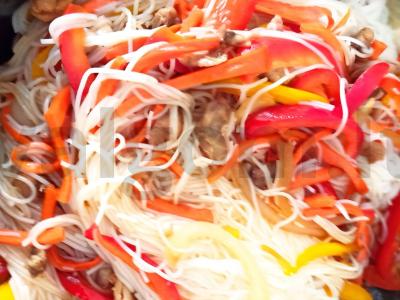 Funchosa su vištiena Žingsnis 3