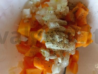 Moliūgų apkepas Žingsnis 1