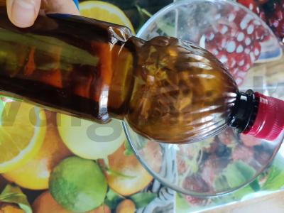 Salotas „Pchadzori“ su žaliu svogūnu Žingsnis 4