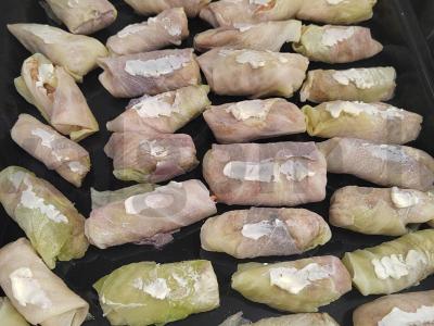 Maži kopūstų suktinukai, kepti orkaitėje Žingsnis 3