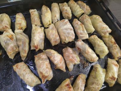 Maži kopūstų suktinukai, kepti orkaitėje Žingsnis 4