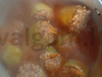 Įdaryti pipirai su bulvių koše Žingsnis 6