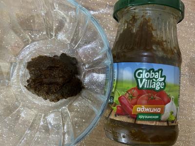 Gruziniškas sumuštinis su adžika Žingsnis 2