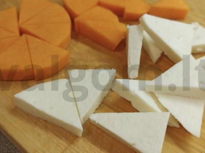 Kanapė su moliūgu ir sūriu Žingsnis 1