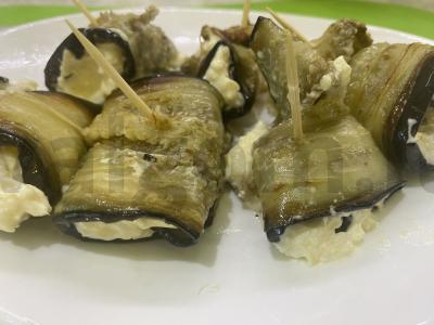 Baklažanai, įdaryti sūriu ir česnaku grietinės padaže Žingsnis 7