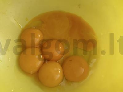 Skanus pyragas vakariniam arbatos gėrimui su ananasų skoniu Žingsnis 1