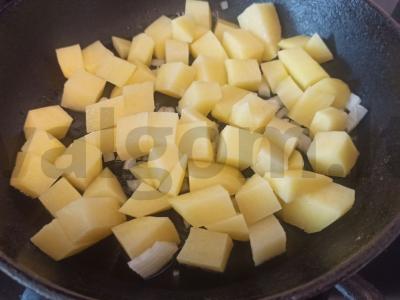 Bulvės su raudonaisiais pupelėmis ir grietine Žingsnis 2