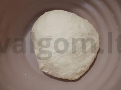 Pica ant plono be mielių tešlos Žingsnis 2