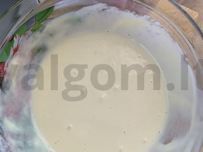 PP pica iš ryžių miltų su kumpiu Žingsnis 2