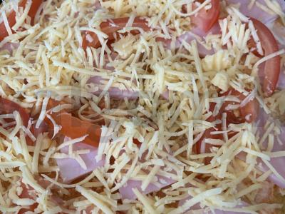 PP pica iš ryžių miltų su kumpiu Žingsnis 6