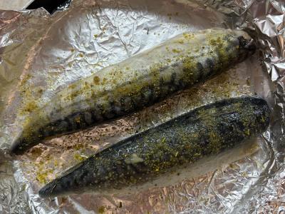 Skumbrė, kepta folijoje Žingsnis 1