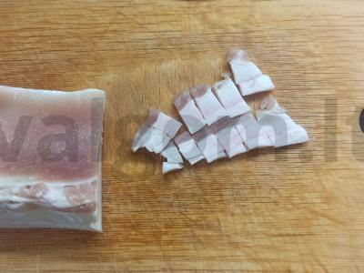 Lašiniai paštetas Žingsnis 1