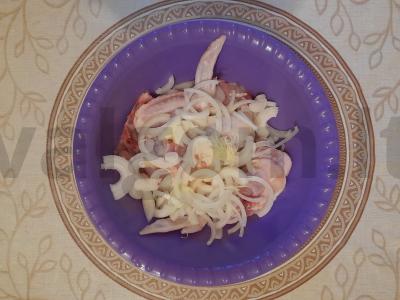 Vištienos sparneliai, kepti pomidorų pasta ir kečupu Žingsnis 1