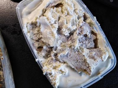 Sluoksniuotas tortas su bananais ir grietinėlėmis Žingsnis 4