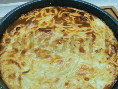 Makaronų pyragas kaip vaikų darželyje Žingsnis 11