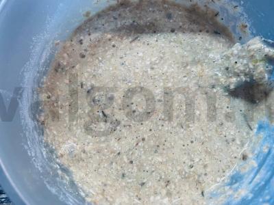 Avižų blynas su sūrio ir bekono įdaru Žingsnis 3