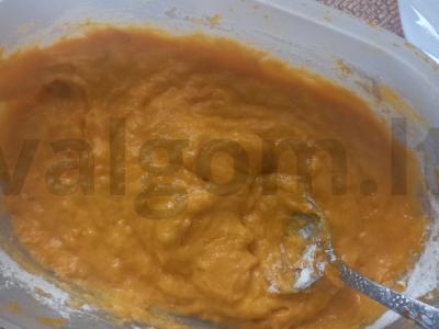 Moliūgų blynai su grietine Žingsnis 2