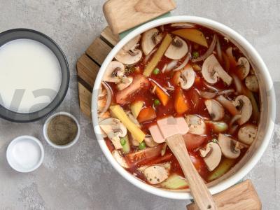 Daržovių troškinys su kukurūzų krakmolu Žingsnis 3