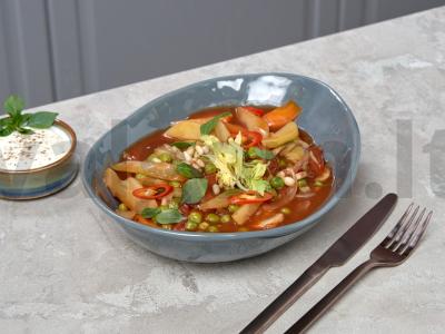 Daržovių troškinys su kukurūzų krakmolu pagrindine nuotrauka