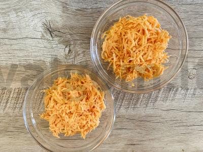 Salotas „Saulėtas“ su morkomis Žingsnis 4