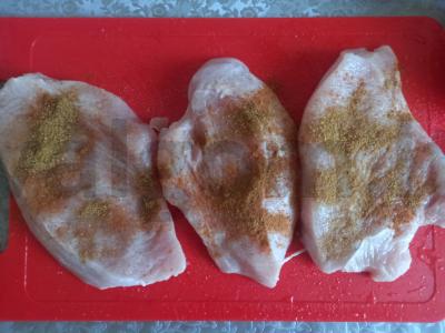 Kalakutienos kotletai su siurprizu Žingsnis 1