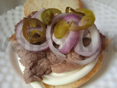 Mėsainis su jautienos kepsniu ir jalapeño Žingsnis 5