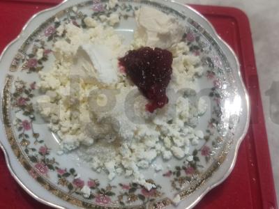 Blynai su varškės įdaru desertui Žingsnis 1