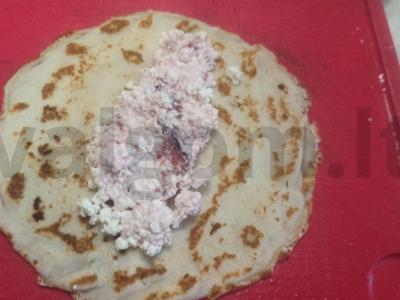 Blynai su varškės įdaru desertui Žingsnis 2