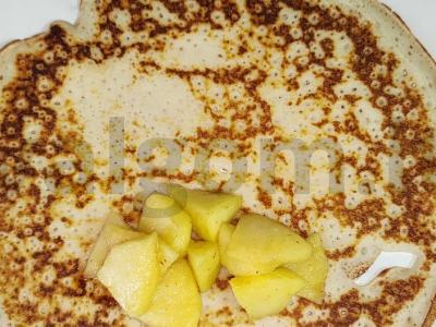 Blynai su obuoliu pusryčiams Žingsnis 7