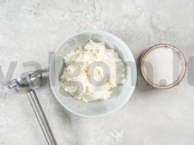 Sausainių ir varškės ritinys su mandarinų be kepimo Žingsnis 2