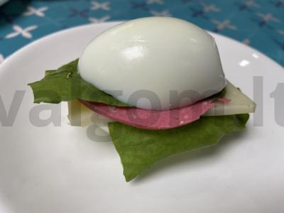 Kiaušinių, servelato ir sūrio sumuštinis Žingsnis 5