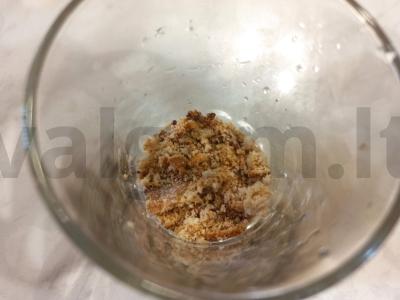 Desertas iš banano, meduolio ir arbūzo „Vasaros trio“ Žingsnis 1