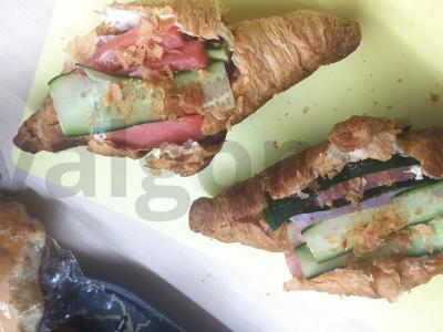 Kruasanai su šviežia raudona žuvimi Žingsnis 8