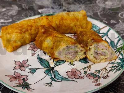 Cukinijų-mėsos vamzdeliai su kalakutiena pagrindine nuotrauka