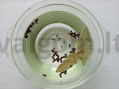 Marinuotas lašiša granatų sultyse Žingsnis 1