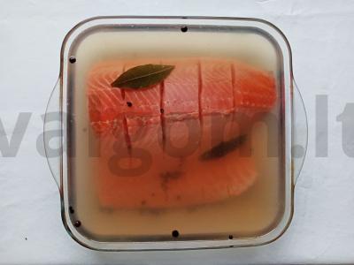 Marinuotas lašiša granatų sultyse Žingsnis 2