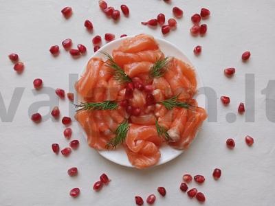 Marinuotas lašiša granatų sultyse pagrindine nuotrauka