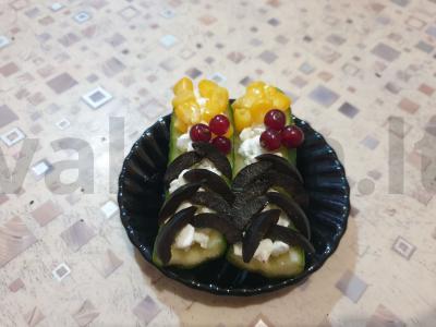 Agurkų valtelės „Laimės juosta“ Žingsnis 3